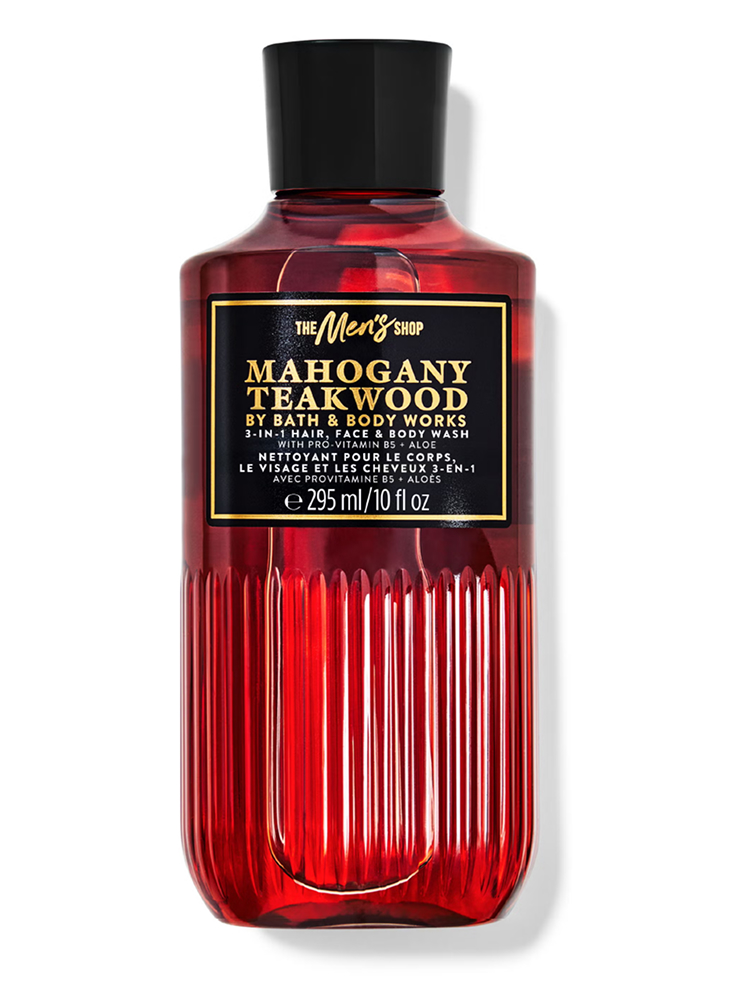 Hair, Face, Body 3in1 - Body Wash - Men Mahogany Teakwood
