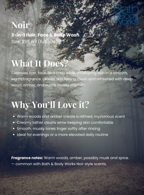 Body Wash - Men Noir details